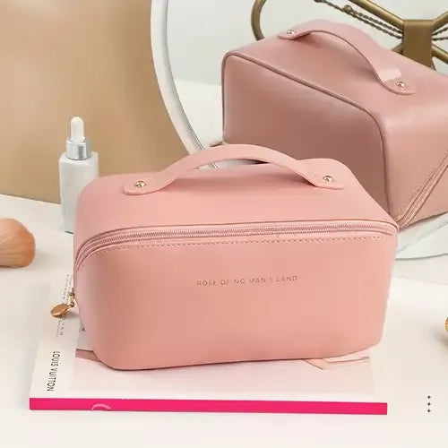 Premium Leather Cosmetic Bag