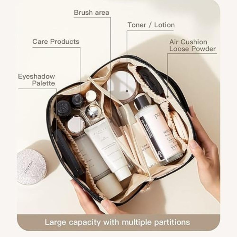Premium Leather Cosmetic Bag
