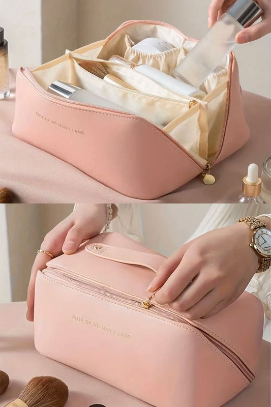 Premium Leather Cosmetic Bag