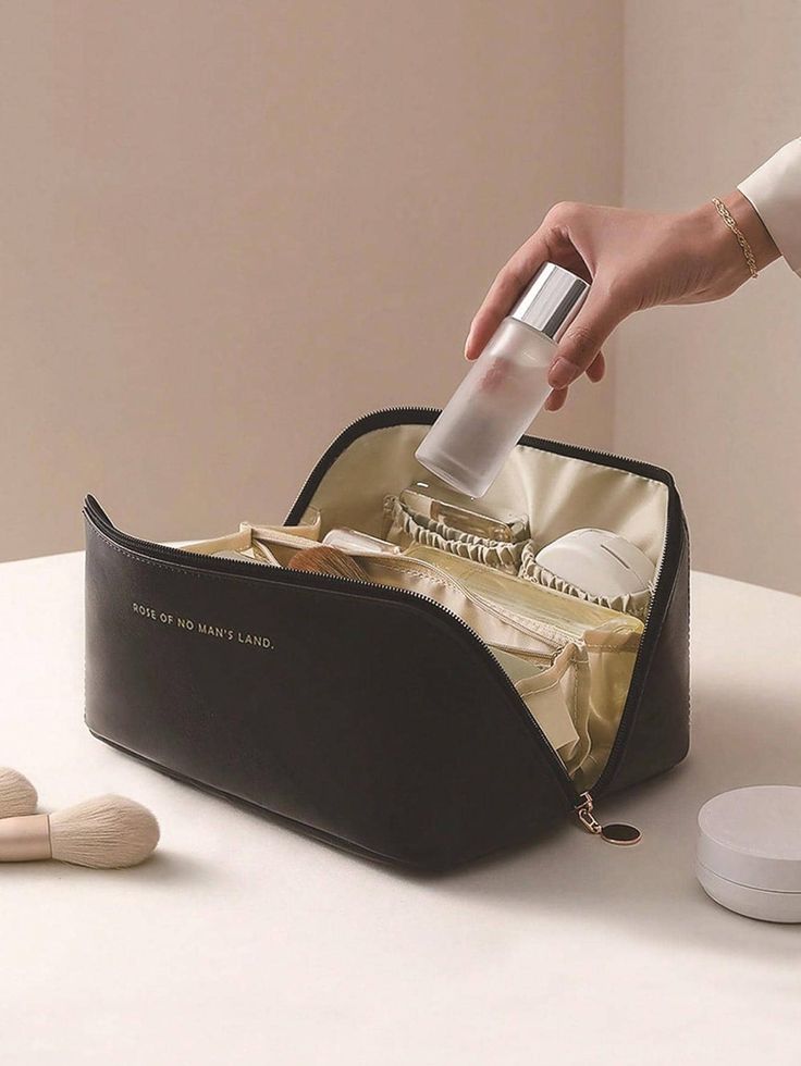 Premium Leather Cosmetic Bag