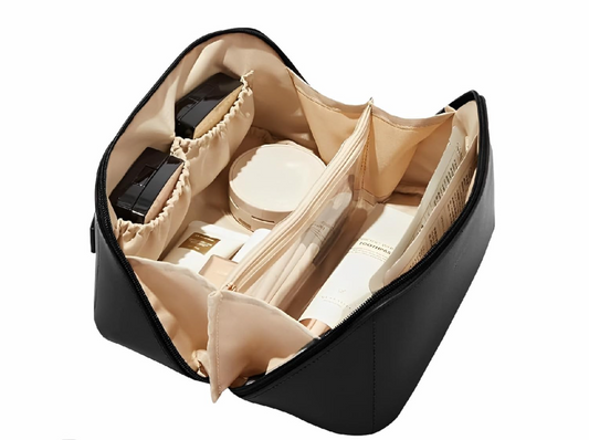 Premium Leather Cosmetic Bag